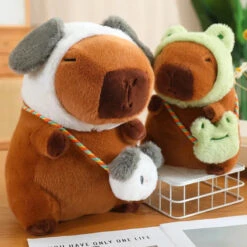 Capybara Frog Besties Costume Plush -Kawaii Store kawaiies plushies plush softtoy capybara frog besties costume plush soft toy 154685
