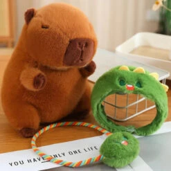 Capybara Frog Besties Costume Plush -Kawaii Store kawaiies plushies plush softtoy capybara frog besties costume plush soft toy 182737