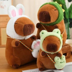 Capybara Frog Besties Costume Plush -Kawaii Store kawaiies plushies plush softtoy capybara frog besties costume plush soft toy 434157
