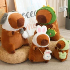 Capybara Frog Besties Costume Plush -Kawaii Store kawaiies plushies plush softtoy capybara frog besties costume plush soft toy 893759