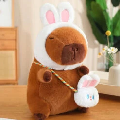 Capybara Frog Besties Costume Plush -Kawaii Store kawaiies plushies plush softtoy capybara frog besties costume plush soft toy bunny 10in 25cm 310873