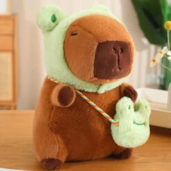 Capybara Frog Besties Costume Plush -Kawaii Store kawaiies plushies plush softtoy capybara frog besties costume plush soft toy frog 10in 25cm 936806