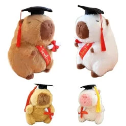 Capybara Graduation Plushies -Kawaii Store kawaiies plushies plush softtoy capybara graduation plushies soft toy 688499