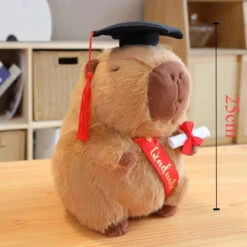 Capybara Graduation Plushies -Kawaii Store kawaiies plushies plush softtoy capybara graduation plushies soft toy brown plushie 357857