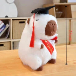 Capybara Graduation Plushies -Kawaii Store kawaiies plushies plush softtoy capybara graduation plushies soft toy white plushie 782642