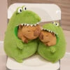 Capybara Green Dinosaur Outfit Plushie 1 Capybara Green Dinosaur Outfit Plushie -Kawaii Store kawaiies plushies plush softtoy capybara green dinosaur outfit plushie soft toy 609025