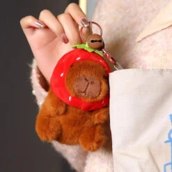 Capybara Keychain Pendant Plush -Kawaii Store kawaiies plushies plush softtoy capybara keychain pendant plush soft toy 347007
