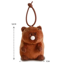Capybara Keychain Pendant Plush -Kawaii Store kawaiies plushies plush softtoy capybara keychain pendant plush soft toy 882199