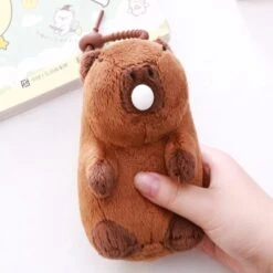 Capybara Keychain Pendant Plush -Kawaii Store kawaiies plushies plush softtoy capybara keychain pendant plush soft toy bubble 305328