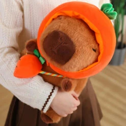 Capybara With Vegetable Hats Plushie -Kawaii Store kawaiies plushies plush softtoy capybara with vegetable hats plushie soft toy 288996