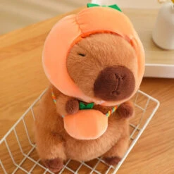Capybara With Vegetable Hats Plushie -Kawaii Store kawaiies plushies plush softtoy capybara with vegetable hats plushie soft toy 940084