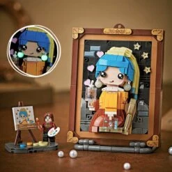 Caricature Famous Paintings Micro Building Blocks 26 Caricature Famous Paintings Micro Building Blocks -Kawaii Store kawaiies plushies plush softtoy caricature famous paintings micro building blocks build it pearl earring 590241