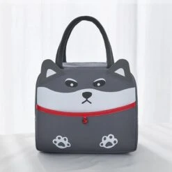 Cartoon Animal Cat Dog Duck Lunch Bag -Kawaii Store kawaiies plushies plush softtoy cartoon animal cat dog duck lunch bag new bag dog gray 955946