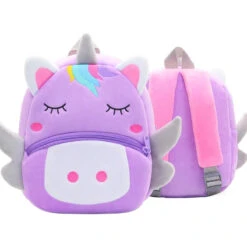 Apparel Cartoon Animal Children's BackPack Collection -Kawaii Store kawaiies plushies plush softtoy cartoon animal childrens backpack collection bags purple unicorn 844194