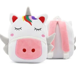 Apparel Cartoon Animal Children's BackPack Collection -Kawaii Store kawaiies plushies plush softtoy cartoon animal childrens backpack collection bags white unicorn 549096