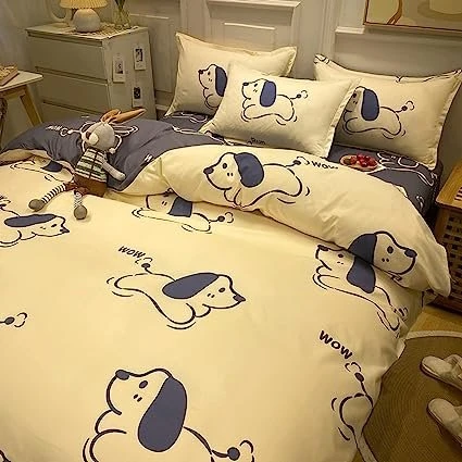 Cartoon Cat Dog 120gsm Polyester Bedding Set 8 Cartoon Cat Dog 120gsm Polyester Bedding Set - Image 6