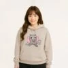 Apparel Cartoon Raccoon Bubble Tea Unisex Hoodie -Kawaii Store kawaiies plushies plush softtoy cartoon raccoon bubble tea unisex hoodie apparel cream xs 570638