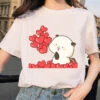 Apparel Cartoon Red Panda Collection 1 Women's Part Cotton Tee -Kawaii Store kawaiies plushies plush softtoy cartoon red panda collection 1 womens part cotton tee tops love m 272970