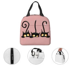 Cat Illustration Halloween Themed Lunch Bags -Kawaii Store kawaiies plushies plush softtoy cat illustration halloween themed lunch bags bag 142811