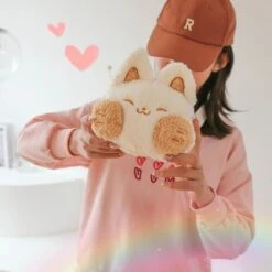 Apparel Cheeky Fox Plush Bag -Kawaii Store kawaiies plushies plush softtoy cheeky fox plush bag new apparel 417079