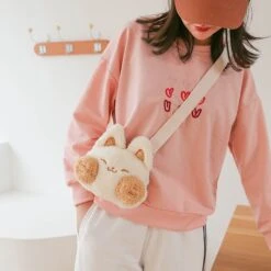 Apparel Cheeky Fox Plush Bag