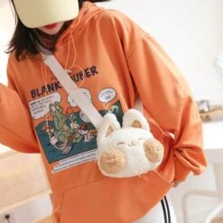 Apparel Cheeky Fox Plush Bag -Kawaii Store kawaiies plushies plush softtoy cheeky fox plush bag new apparel 598045