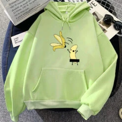 Apparel Cheeky Naked Banana Unisex Hoodies -Kawaii Store kawaiies plushies plush softtoy cheeky naked banana unisex hoodies hoodies lime s 566416
