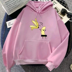 Apparel Cheeky Naked Banana Unisex Hoodies -Kawaii Store kawaiies plushies plush softtoy cheeky naked banana unisex hoodies hoodies pink s 132199