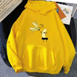 Apparel Cheeky Naked Banana Unisex Hoodies -Kawaii Store kawaiies plushies plush softtoy cheeky naked banana unisex hoodies hoodies yellow s 947877