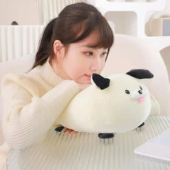 Cheerful White Brown Dog Plushies -Kawaii Store kawaiies plushies plush softtoy cheerful white brown dog plushies soft toy 142429