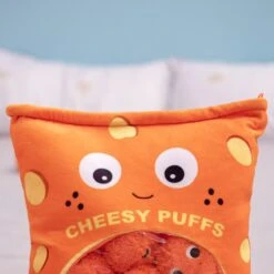 Cheesy Puffs Snack Bags -Kawaii Store kawaiies plushies plush softtoy cheesy puffs snack bags soft toy 122396