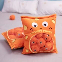 Cheesy Puffs Snack Bags -Kawaii Store kawaiies plushies plush softtoy cheesy puffs snack bags soft toy 232241