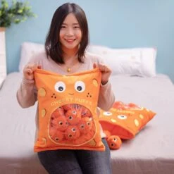 Cheesy Puffs Snack Bags -Kawaii Store kawaiies plushies plush softtoy cheesy puffs snack bags soft toy 313606