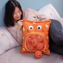 Cheesy Puffs Snack Bags -Kawaii Store kawaiies plushies plush softtoy cheesy puffs snack bags soft toy 989766