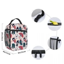 Cherry Blossom Lucky Cat Kokeshi Doll Insulated Lunch Bags 12 Cherry Blossom Lucky Cat Kokeshi Doll Insulated Lunch Bags -Kawaii Store kawaiies plushies plush softtoy cherry blossom lucky cat kokeshi doll insulated lunch bags bag 971669