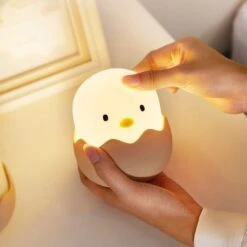 Chick Hatching USB Rechargeable Night Lamp -Kawaii Store kawaiies plushies plush softtoy chick hatching usb rechargeable night lamp home decor 171069