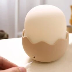 Chick Hatching USB Rechargeable Night Lamp -Kawaii Store kawaiies plushies plush softtoy chick hatching usb rechargeable night lamp home decor 335368