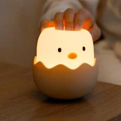 Chick Hatching USB Rechargeable Night Lamp -Kawaii Store kawaiies plushies plush softtoy chick hatching usb rechargeable night lamp home decor 912524