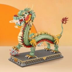 Chinese Dragon Statue Nano Building Blocks -Kawaii Store kawaiies plushies plush softtoy chinese dragon statue nano building blocks new build it without box 373401