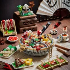 Royal Hot Pot Meal Micro Building Set | NEW -Kawaii Store kawaiies plushies plush softtoy chinese hot pot dinner micro building set new build it 407793