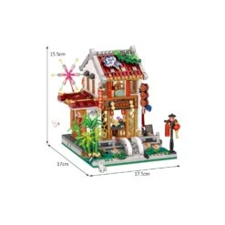 Chinese Street Lake Bridge Pavilion Teahouse Micro Building Set Collection -Kawaii Store kawaiies plushies plush softtoy chinese street lake bridge pavilion teahouse micro building set collection build it 554437