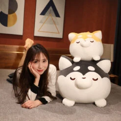 Chonky Cheerful Shiba Inu Squad Plushies -Kawaii Store kawaiies plushies plush softtoy chonky cheerful shiba inu squad plushies soft toy 449187