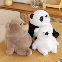 Chonky Fat Bear Panda Polar Bear Plushies
