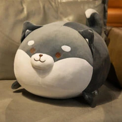 Chonky Shiba Squad Plushies -Kawaii Store kawaiies plushies plush softtoy chonky shiba squad plushies soft toy gray 14in 35cm 851126