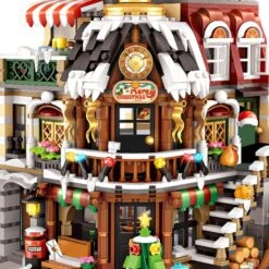 Christmas Cafe Shop Nano Building Block -Kawaii Store kawaiies plushies plush softtoy christmas cafe shop nano building block new build it 961602