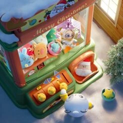 Christmas Advanced Mini Claw Machine -Kawaii Store kawaiies plushies plush softtoy christmas mini working claw machine toys 581102
