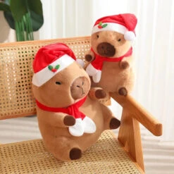Christmas New Year Baby Capybara Plushies -Kawaii Store kawaiies plushies plush softtoy christmas new year baby capybara plushies soft toy 151851