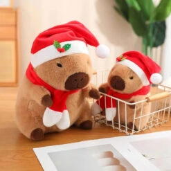Christmas New Year Baby Capybara Plushies -Kawaii Store kawaiies plushies plush softtoy christmas new year baby capybara plushies soft toy 415543