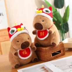 Christmas New Year Baby Capybara Plushies -Kawaii Store kawaiies plushies plush softtoy christmas new year baby capybara plushies soft toy 804547