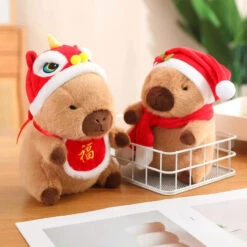 Christmas New Year Baby Capybara Plushies -Kawaii Store kawaiies plushies plush softtoy christmas new year baby capybara plushies soft toy 898878
